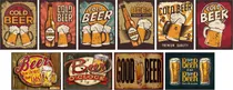 Comprar Carteles De Metal Bar Decoración Cerveza Beer Vintage New  