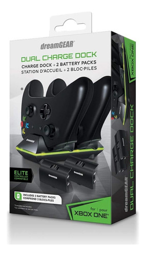  Dual Charge Dock Negro Para Xbox One Dreamgear