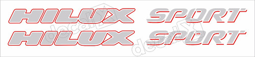 Kit Adesivo Faixas Laterais Toyota Hilux Sport Hlxspt3