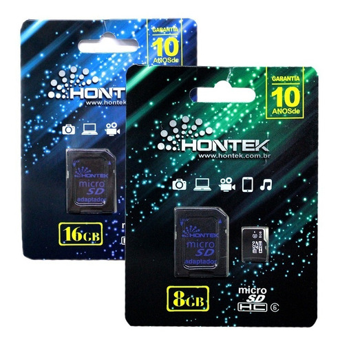 Cartão De Memória 8 Gb Classe 10 Hontek Original Micro Sd