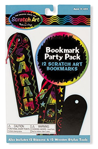 Melissa Doug Scratch Art Bookmark Party Pack Activity K...