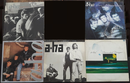 5x Lp Vinil (vg+) A-ha On Tour Hunting Scoundrel Stay East