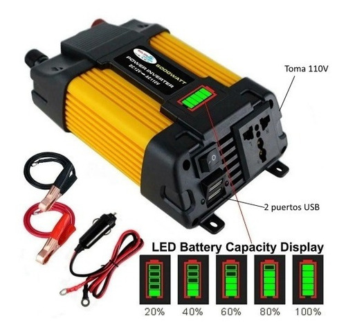 Inverter 4000 Watts Pico 12v A 120v - Tambien Salidas Usb