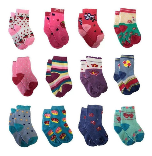 Imagem 5 de 5 de Kit 24 Par Meias Infantil Atacado Masculino