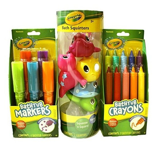 Crayola Bath Time Fun Bundle Incluyendo Marcadores De Bañer