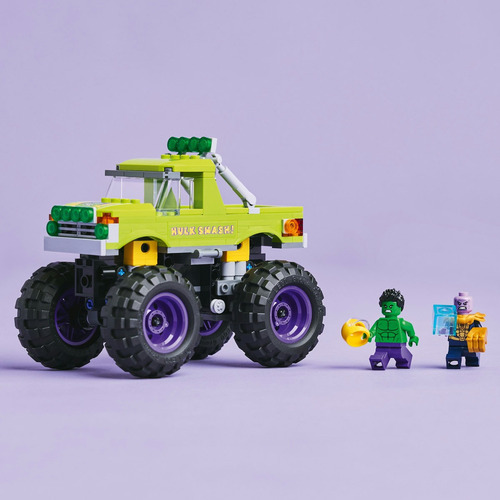 Figura Para Armar 76312 Camión De Hulk VS Thanos Marvel Con 2 Minifiguras Lego