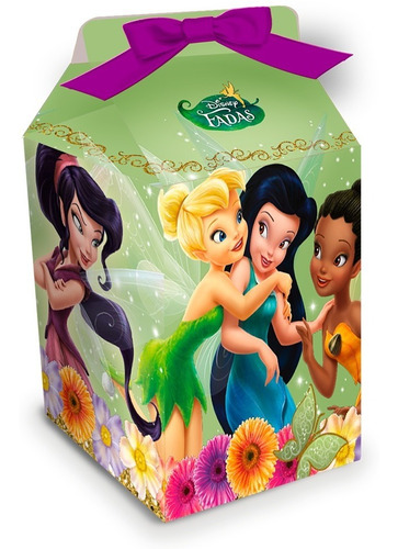 Caixa Surpresa Estilo Milk - Festa Fadas Encantadas Disney