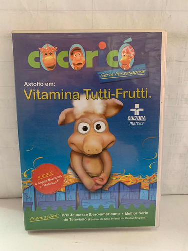Cocoricó Asfolfo Em Vitamina Tutti Frutti Dvd Original Usado