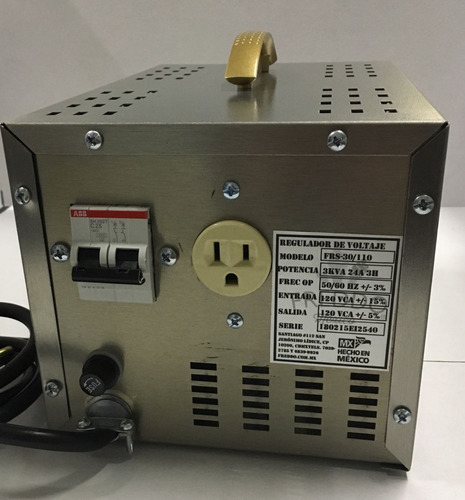 Regulador De Voltaje Industrial Glasse 220 V/60 Hz 3 Kva