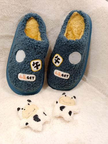 Pantufla Kawaii Comodas Felpa Hombre Mujer Suela Gruesa