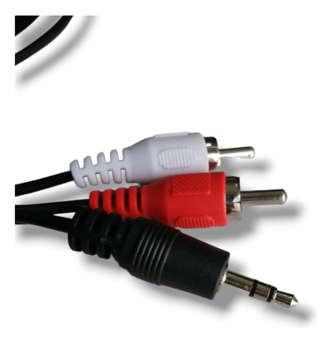 Cable Audio Plug 3.5 A 2 Rca Negro