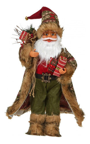 Muñeco De Navidad De Papá Noel, Figura De Pie, 45cm
