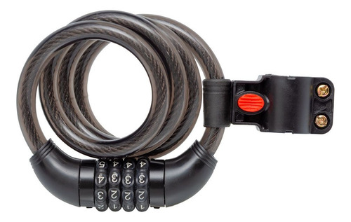 Cadeado Segredo Gta Tranca 1 Metro X 12mm Preto Com Suporte