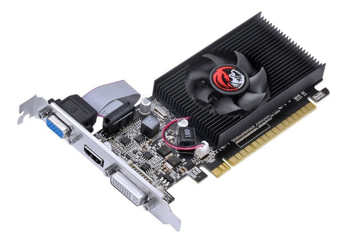 Imagem 2 de 7 de Placa De Vídeo Nvidia Pcyes Gt210 1gb 64bits Hdmi Dvi Vga