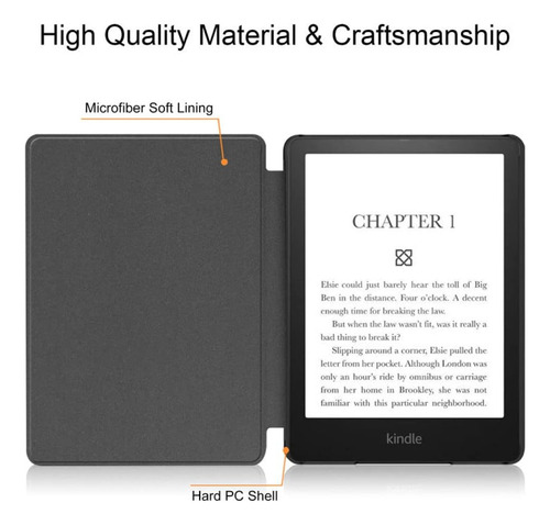 Funda Protectora De Microfibra Impermeable Para Kindle Kpw4