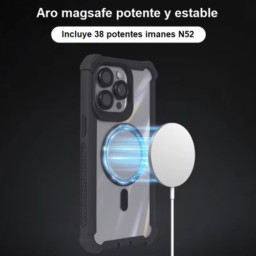 Funda Para iPhone Uso Rudo Defender 2 En 1 Con Magsafe
