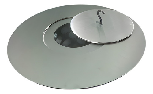 Queimador Ecológico Redondo A Álcool Ou Etanol Inox 304 Capacidade Do Tanque De Combustível 2 L
