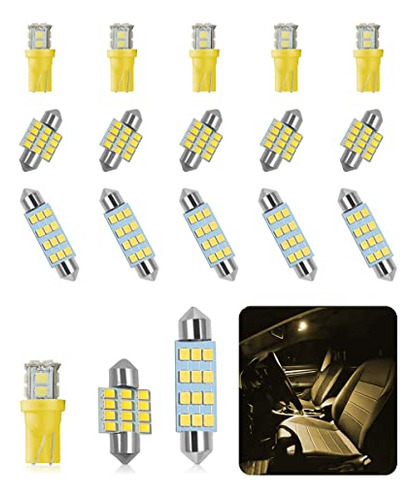 Yakefly 18pcs Car Led Bulb,car Led Combination Set,t10 31mm3