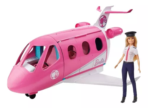 Barbie Avión de tus sueños, avión de juguete con accesorios para muñecas  (Mattel GDG76), para Niñas
