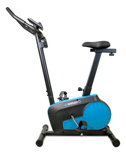 Bicicleta Fija 8 Niveles De Resistencia, Pantalla, Ajustable Color Azul