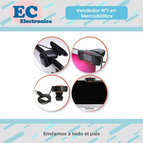 Camara Web Computadora Usb Microfono Windows Mac 720p Hd