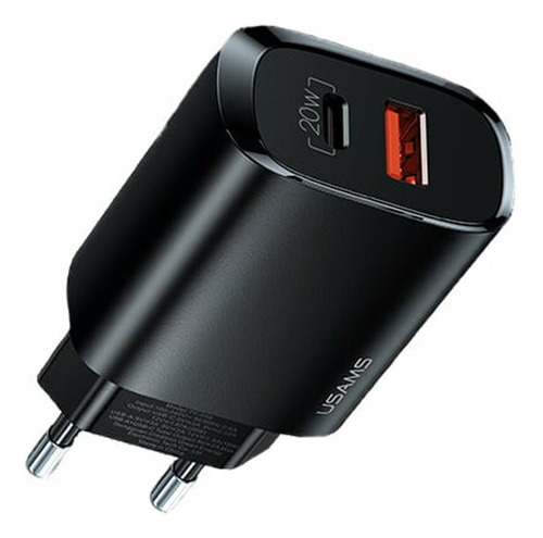 Carregador De Tomada Turbo Usams Cc121 T35 20w Preto