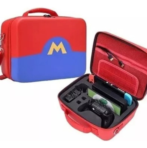 Maleta Bolso Mario Bros Nintendo Estuche Para Guardar