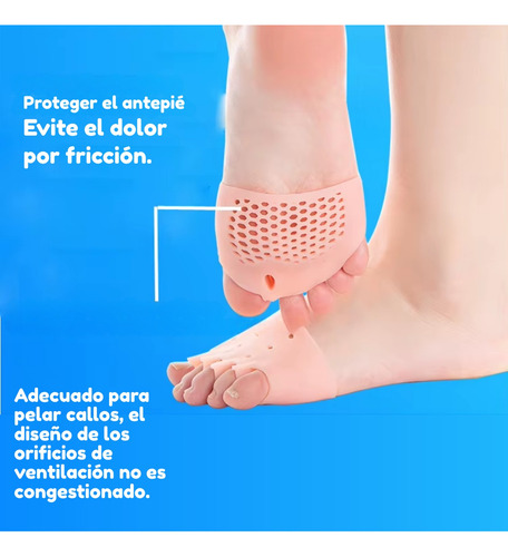 5 Pares Corrector Hallux Valgus Dedo Pie Separador Silicon