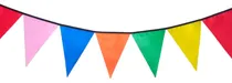 Comprar Banderines De Colores Decoración Aptos Exterior Largo 40 Mts