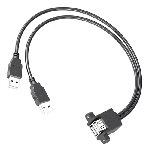 4 Cable De Extensión 2xusb 2,0, Puertos Duales, 4 Piezas