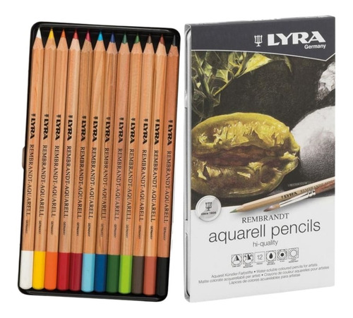 Set 12 Lápices Colores Acuarelables Lyra Rembrandt Aquarell