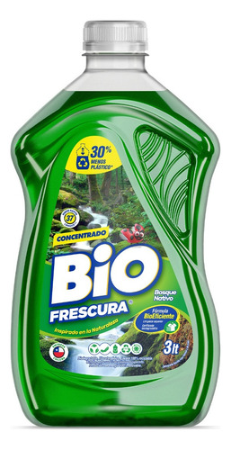 Detergente Bio Frescura Bosque Nativo Botella De 3 Litros