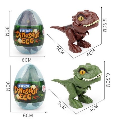 Imagen 3 de 6 de Pack 4 Juguetes Para Niños Jurassic Dinosaurios T-rex