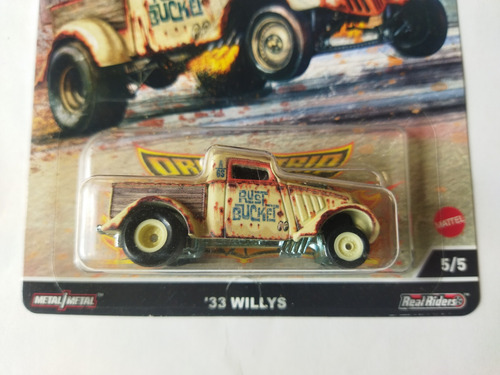 Hot Wheels 33 Willys Car Culture Drag Strip Rust 5/5 Pm3 Crema