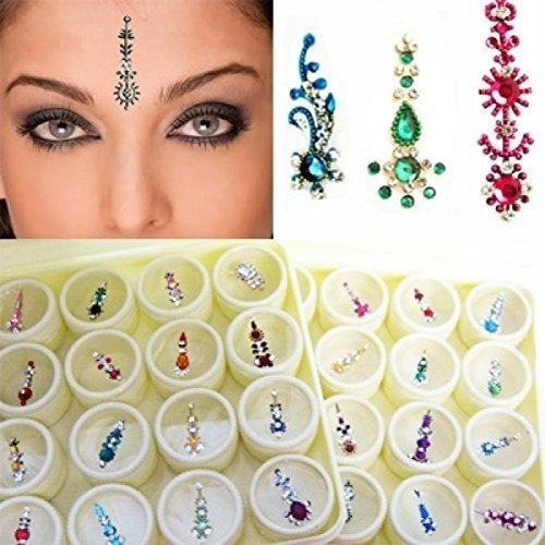 Bindi Box  Juego De 40 Bindiss Cristal, Multicolor