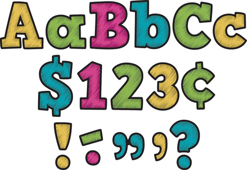 Teacher Created Resources Chalkboard Brights Bold Block Paqu