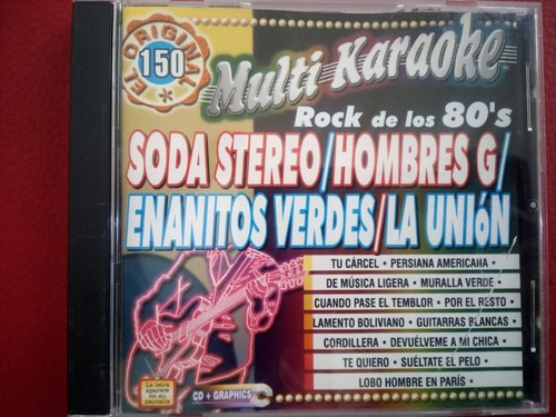 Cd Usado Karaoke Soda Stereo Hombres G Enanitos Verdes Tz027