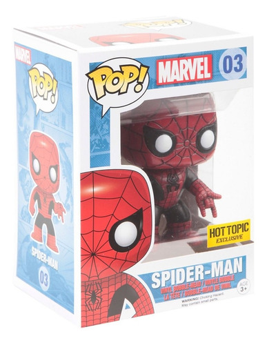 Funko Pop Spiderman Exclusivo Negro Rojo Spider Man Marvel