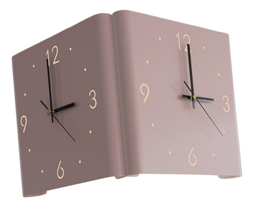 Reloj De Pared De Doble Cara Reloj Colgante Para Rosa Claro