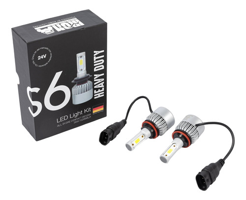 Kit Cree Led S6 9006 22000lm Linea Pesada 24v Cooler Led