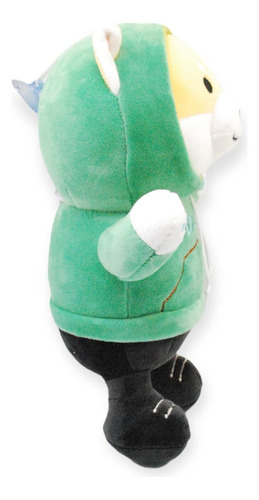 Perro De Peluche Con Sudadera Verde Suave Animales 29 Cm