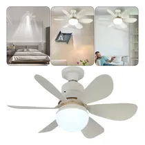 Comprar Luz De Ventilador De Techo Con Mando A Distancia Cantidad De Aspas 6 Estructura Blanco Aspas White Diámetro 420 Mm Frecuencia 3 Material De Las Aspas Plástico