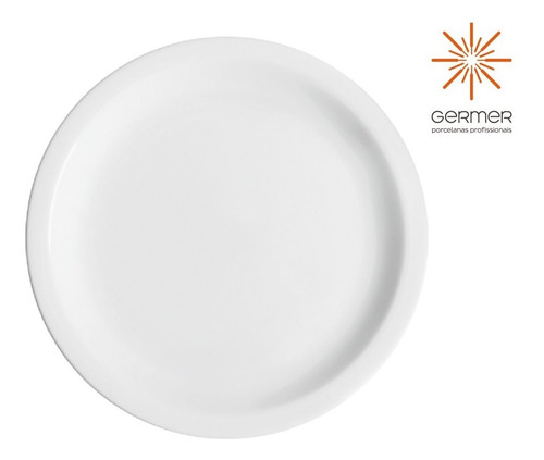 Imagem 1 de 5 de Kit 8 Prato Raso Jantar Iguaçu 25cm Refeição Porcelana