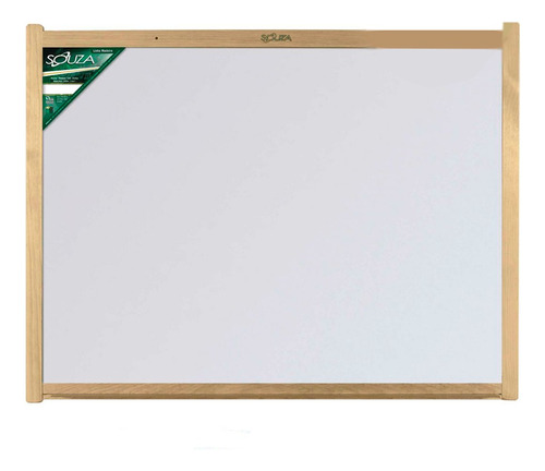 Lousa Quadro Branco 40 X 30 Cm Moldura Em Madeira Souza