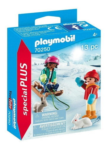 Playmobil 70250 Jugando En La Nieve Con Trineo En Stock!