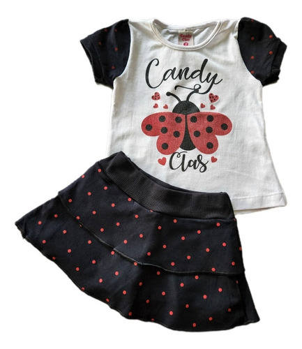 Imagem 2 de 2 de Conjunto Infantil Menina Candy Class