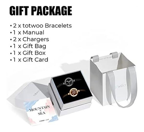 Totwoo Pulseras Táctiles De Larga Distancia Para Parejas, E