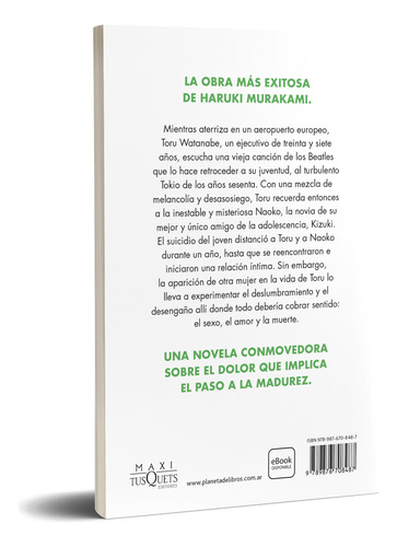 Tokio Blues De Haruki Murakami - Maxi Tusquets