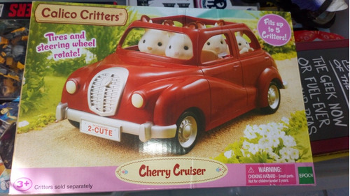 Calico Critters Cherry Cruiser Conejitos Carro Caja Aplanada