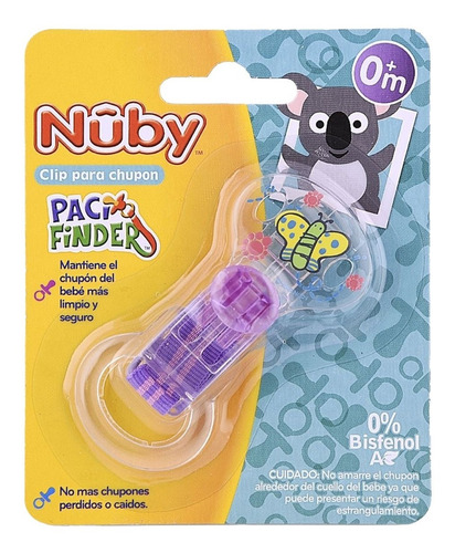Sujeta Chupón Paci Finder Nuby Mariposa